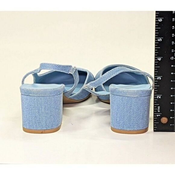 Chinese Laundry Rozie Women's Denim Slingback Pump Size 10 (MSRP $80) - Picture 6 of 7